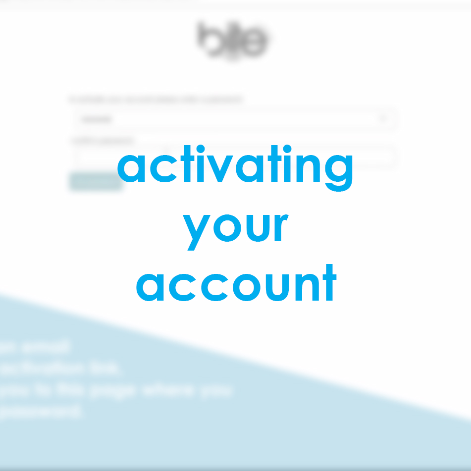 activating your account